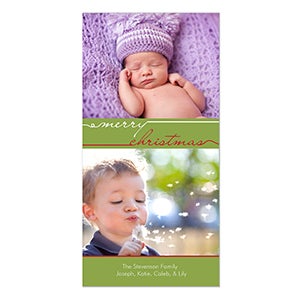 Personalized Photo Christmas Postcards - Merry Christmas - 11992