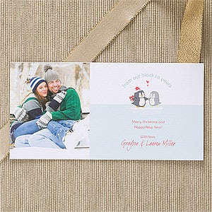 Personalized Digital Photo Holiday Postcards - Warm & Cozy - 11995