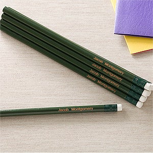 Personalized Pencil Set - Green - 12030