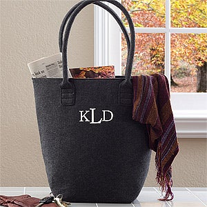 Personalized Felt Tote Bags - The Charlotte - 12031