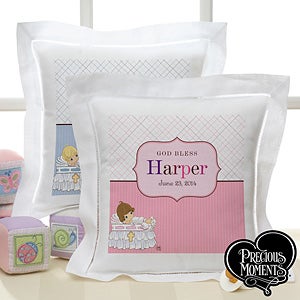 Personalized Christening Pillows - Precious Moments - 12065