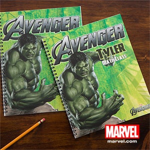 Personalized Avengers Notebooks - Iron Man, Hulk, Captain America, Thor - 12096