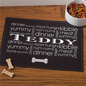 Personalized Meal Mat for Dogs - Doggie Delights - 12127