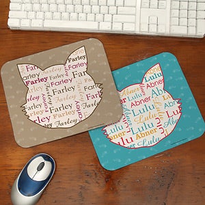 Personalized Mouse Pads - I Love My Cat - 12134