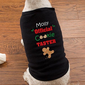 Personalized Christmas Dog Shirts - Christmas Cookies - 12144