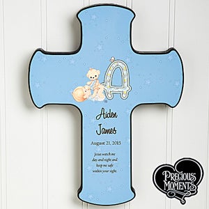 Personalized Precious Moments Baby Wall Cross - 12160