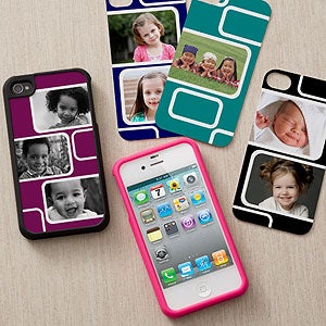 Photo Personalized iPhone 4 Case - Modern Collage - 12198