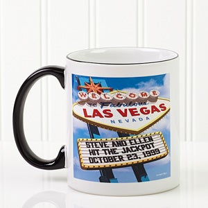 Welcome To Las Vegas Personalized Coffee Mug - On Sale Today!
