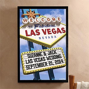 Personalized Canvas Wall Art - Welcome To Las Vegas - 12217