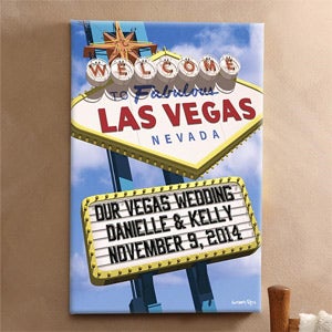 Personalized Canvas Wall Art - Welcome To Las Vegas - 12217