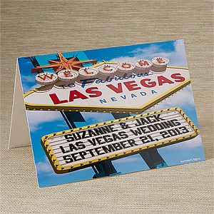 Personalized Greeting Cards - Welcome To Las Vegas - 12218
