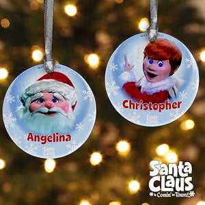 Personalized Christmas Ornaments - Santa Claus Is Comin' To Town - 12224