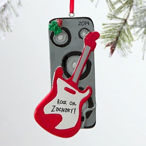 Personalized Guitar Christmas Ornaments - Rock On - 12282