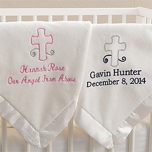 Personalized Baby Blankets - God Bless Baby - 12288