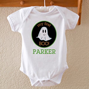 Personalized Baby Halloween Clothes - Ghost - 12313