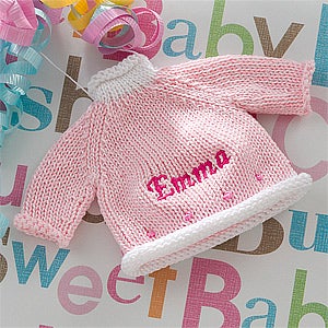 Personalized Christmas Ornaments - Baby Sweaters - 12334