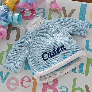 Personalized Christmas Ornaments - Baby Sweaters - 12334