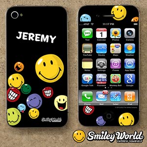 Personalized iPhone Skins - Smiley Face - 12354
