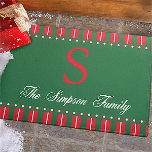 Personalized Holiday Doormats - Christmas Spirit - 12367