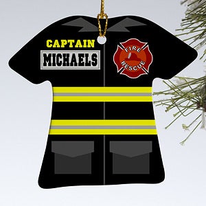 Personalized Christmas Ornaments - Firefighter Uniform - 12374