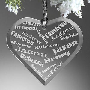 Personalized Christmas Ornaments - Her Heart Of Love - 12413