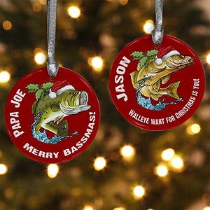 Personalized Christmas Ornaments - Fisherman - 12436