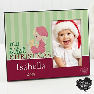 Personalized Baby's First Christmas Picture Frame - Precious Moments - 12462