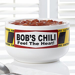 Personalized Chili Bowls - Feel The Heat - 12467