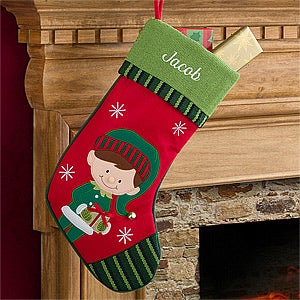Personalized Kids Christmas Stockings - Santa's Helper - 12472