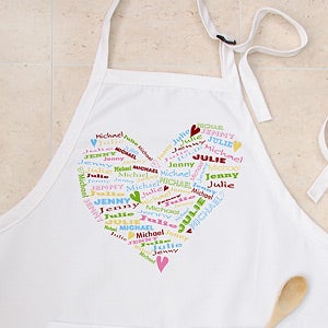 Personalized Aprons - Her Heart Of Love - 12474