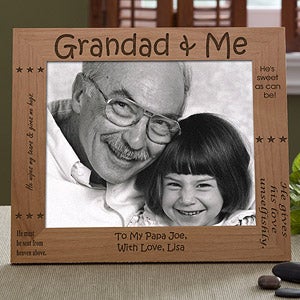 Personalized Grandparents Wood Picture Frame - 1248
