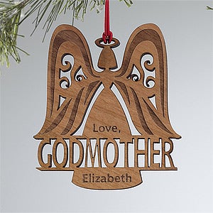 Personalized Christmas Ornaments - Godparent Angel - 12480