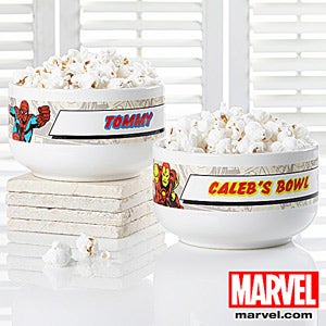 Marvel Comics Personalized Superhero Bowl - Wolverine, Spiderman, Hulk, Iron Man - 12494