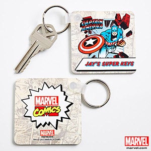 Personalized Marvel Comics Superhero Key Rings - 12495