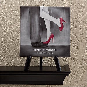 Personalized Canvas Art - Head Over Heels - 12526