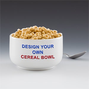 Design Your Own Personalized Cereal Bowls - 12529