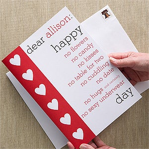 Personalized Friends Greeting Card - Anti-Love - 12537