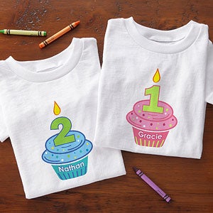 Personalized Birthday Shirts for Kids - My Little Cupcake - 12582