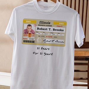 Personalized Birthday Apparel - Driver's License - 12587