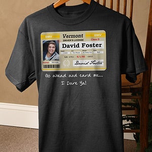 Personalized Birthday Apparel - Driver's License - 12587