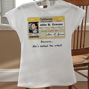 Personalized Birthday Apparel - Driver's License - 12587