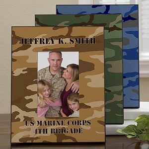 Personalized Military Camo Picture Frames - 12595