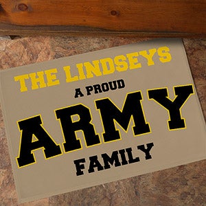 Personalized Military Home Doormat - 12597