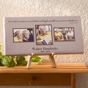 Wonderful Life Personalized Memorial Photo Canvas - 12638