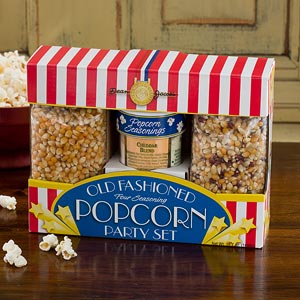Old Fashioned Four Seasoning Popcorn Party Set  - 12655