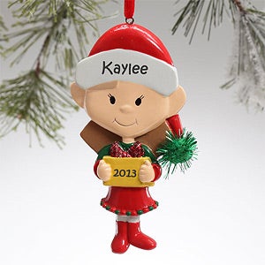 Little Sister Personalized Christmas Ornaments - 12683
