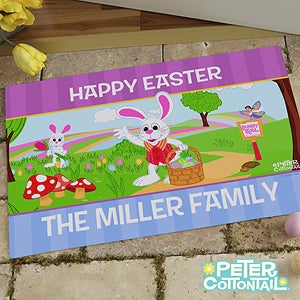 Personalized Easter Doormats - Peter Cottontail - 12722