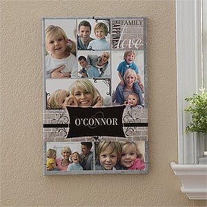 Personalized Photo Collage Canvas Art - Family Memories - 12738