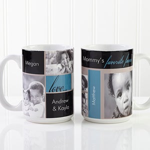 Personalized Photo Collage Coffee Mugs - Favorite Faces - 12739