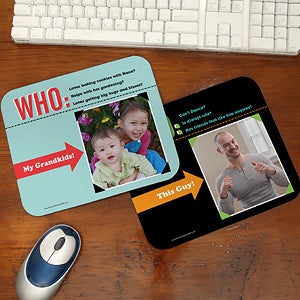 Personalized Photo Mouse Pads - Who Loves You? - 12758